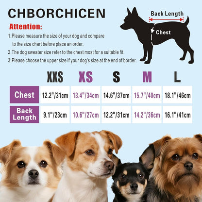 Small Dog Sweaters Knitted Pet Cat Sweater Warm Dog Sweatshirt Dog Winter Clothes Kitten Puppy Sweater (Xx-Small, Green)